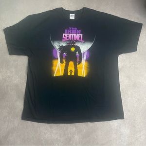Iron Sentinel Wolverine Graphic Print Black T-Shirt 2XL XXL Marvel Mashup Comic